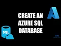 How to create an Azure SQL database Provisionning tutorial