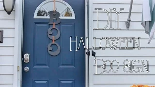 DIY Halloween BOO Sign