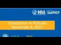 StatPREP Webinar Introduction to RStudio and Exploratory Data Analysis