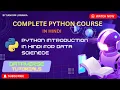 Lecture 1 - Python Introduction in Hindi Python Basics for Beginners DVT101 Data Science