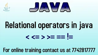 Relational operators in java in hindi