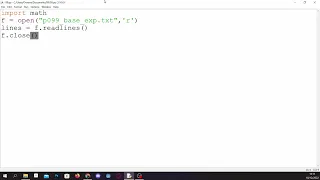 Project Euler Problem 99 Quick and Easy Python