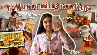 8:00AM FALL MORNING ROUTINE 🍂🧸 moja jesienna poranna rutyna w deszczowy dzień