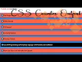 css counters css counter style how to set color and background in css counters