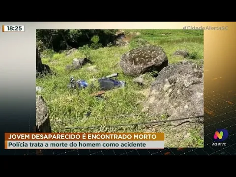 Jovem desaparecido é encontrado morto