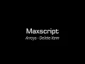 Maxscript Arrays - DeleteItem