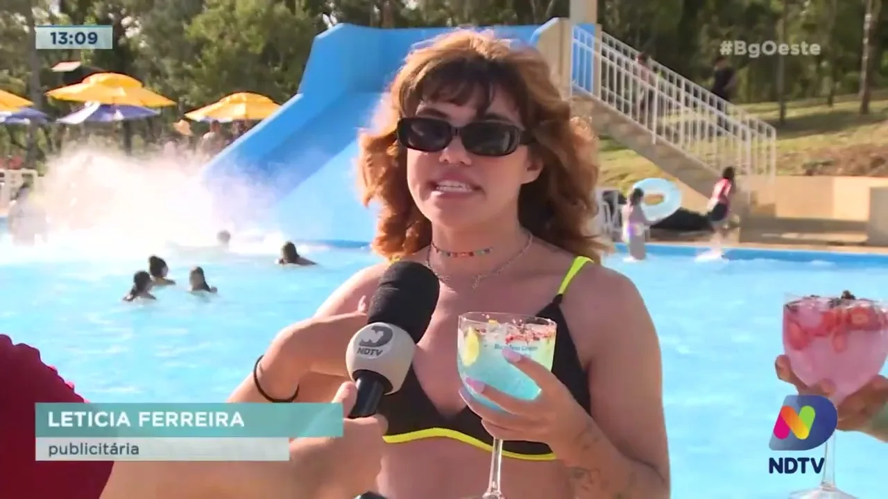 Parque de águas com piscina e pesqueiro é um atrativo turístico em Caçador