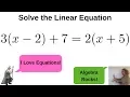 Solve the equation 3 x - 2 7 2 x 5