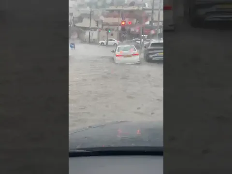 A strange natural event occurred in midsummer in Jerusalem: torrential rains flooded the streets.
