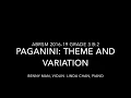 Paganini: Theme and Variation: from 24 Caprices, Op  1, arr  Christiane Bornemann
