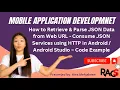 Retrieve Parse JSON Data from Web URL - Consume JSON Services using HTTP in Android