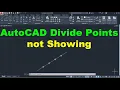 AutoCAD Divide Points not Showing