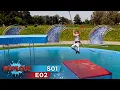 Reflecting His Inner Tarzan to the Course Total Wipeout UK Season 1 Episode 2