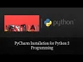 Install PyCharm for Python 3 Programming on Windows 10