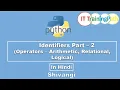 Identifiers Part 2 Operators Part 1 Hindi Python Tutorial IT TrainingPath