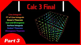 Calculus 3 Final Review Part 3 Vector Calculus Line Integrals Green s and Stokes Theorem