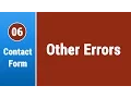 Create Contact Form in Arabic - Other Ways To Show Errors