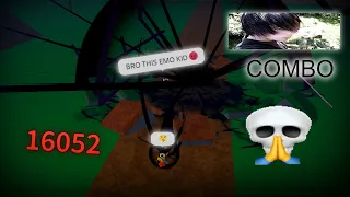 emo looking combo | Roblox Blox Fruits