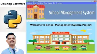 Python School Management System Full Desktop Software Tutorial