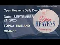 Download Lagu RCCG Open Heavens Dagelijkse Devotie Vandaag 21 september 2025 door Pastor E A Adeboye