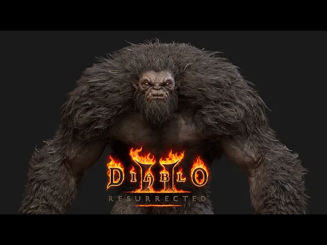 Wendigo 3d model Turntable - Diablo ® II: Resurrected