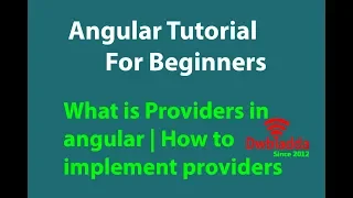 What is Providers in angular How to implement providers Angular tutorial