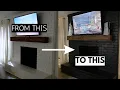 Painting A Brick Fireplace Tricorn Black Sherwin Williams