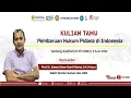 Lagu Kuliah Tamu Wakil Menteri Hukum dan HAM RI | Pembaruan Hukum Pidana di Indonesia
