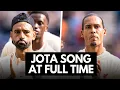 Download Lagu Liverpool players' full-time applause for extended Diogo Jota song