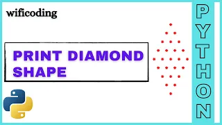print diamond shape using python print diamond pattern in python