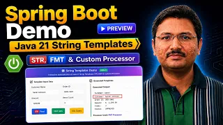 Java 21 String Templates STR FMT Custom Processors Spring Boot Demo