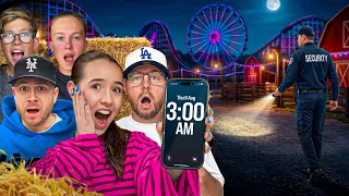 We Snuck Into a THEME PARK OVERNIGHT!