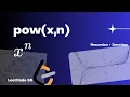 LeetCode 50 Pow x n Explained Recursion Binary Exponentiation O log n Solution