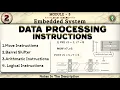 2 Data Processing Instructions Move Arithmetic Logical Instructions Explained Module 5 6th Sem