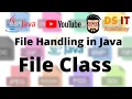 File Class - File Handling In Java Explained in Sinhala