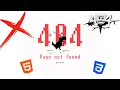 Animated 404 Error Page Using HTML CSS JavaScript