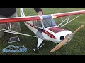 Hangar 9 Super Cub Scale PA-18 RC Plane - Super Cub ARF with a VVRC 40 Twin Engine