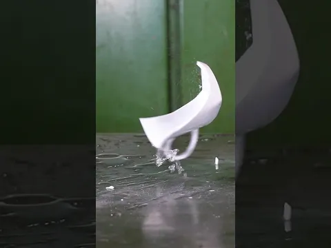 A Short Documentary About Porcelain Cups ☕💥 #hydraulicpress #porcelain #slowmotion