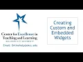 Creating Custom and Embedded Widgets