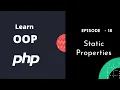 Static Property OOP Using PHP OOP FULL SERIES