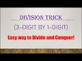 Quick Division Trick Divide 3-digit by 1-digit Number In Your Head How to Divide Mentally