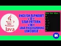 ENGLISH ALPHABET D STAR PATTERN in JAVA Programming Language
