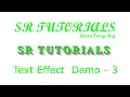 Text Shadow Effect Demo - 3 Css SR Tutorials