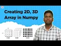 Create 2D and 3D Arrays in NumPy Python Tutorial for Beginners