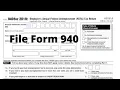 How to File Form 940 FUTA Employer s Annual federal Unemployment Tax Return