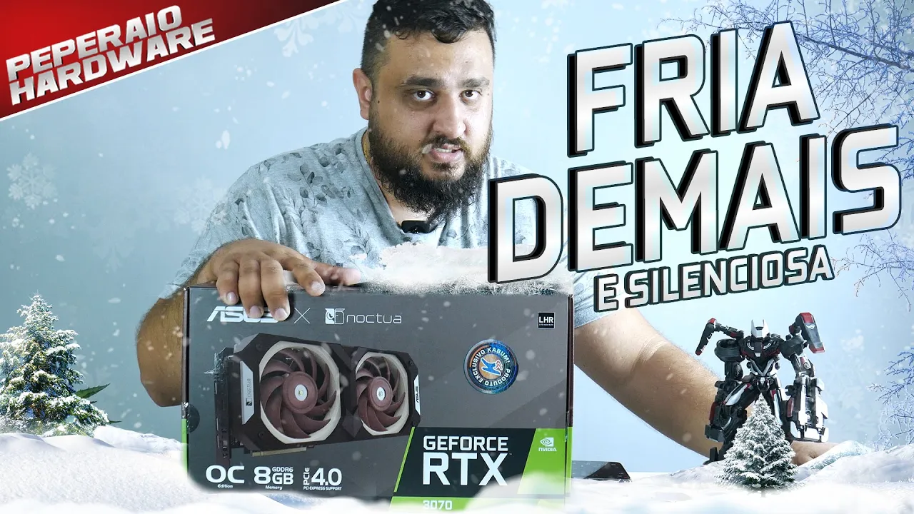 ESTA RTX 3070 DA NOCTUA É INCRIVELMENTE FRIA E SILENCIOSA!!