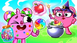 Sweets vs Fruits! 🍭🍓 Magic Food Challenge! | Kids Songs & Nursery Rhymes | Baby Zoo
