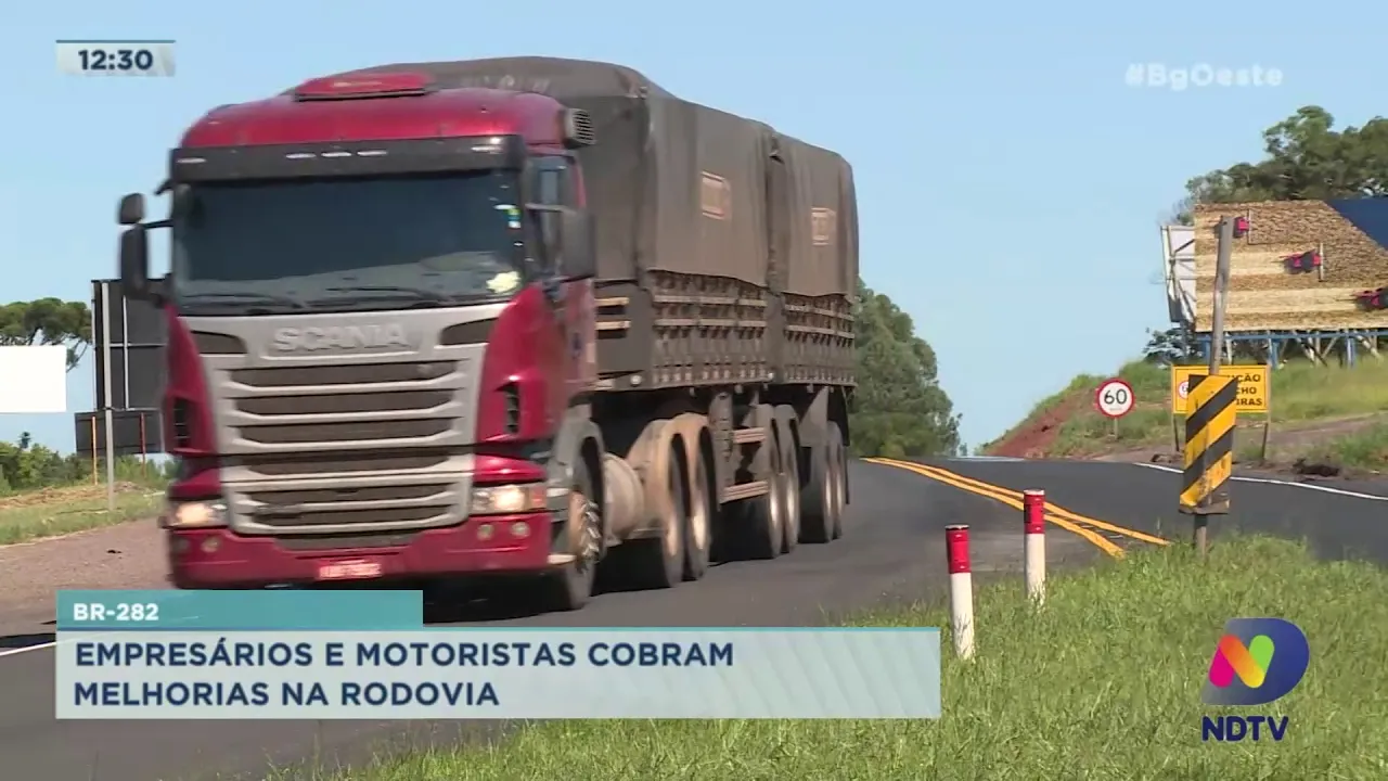 BR-282 e BR-163: Empresários e motoristas cobram melhorias nas rodovias federais do Extremo Oeste