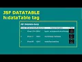 jsf datatable