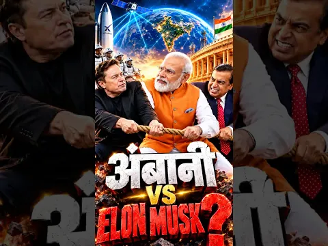 Starlink vs Jio: Is It Ambani vs Elon Musk? India's Telecom Battle Explained #elonmusk #shorts